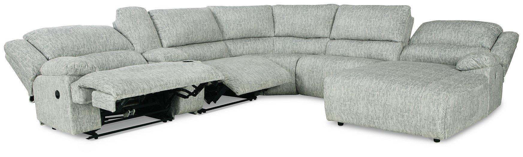 McClelland 6-Piece Reclining Sectional with Chaise