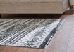 Devman Black/Cream/Gray 5'2" x 6'10" Rug - One Stop Furniture