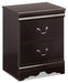 Huey Vineyard Black Queen Sleigh Bed with Dresser, Mirror, Chest and Nightstand - One Stop Furniture