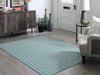 Atlow Aqua/Ivory 7'10" x 9'10" Rug - One Stop Furniture