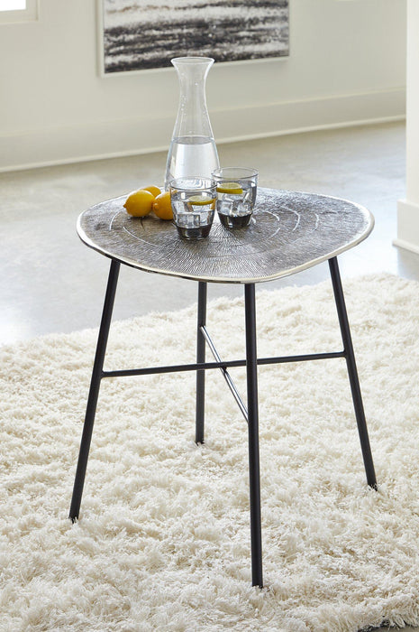 Laverford Chrome/Black End Table