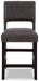 Leektree Gray/Brown Counter Height Bar Stool (Set of 2) - One Stop Furniture