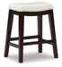 Lemante Ivory/Brown Counter Height Bar Stool (Set of 2) - One Stop Furniture