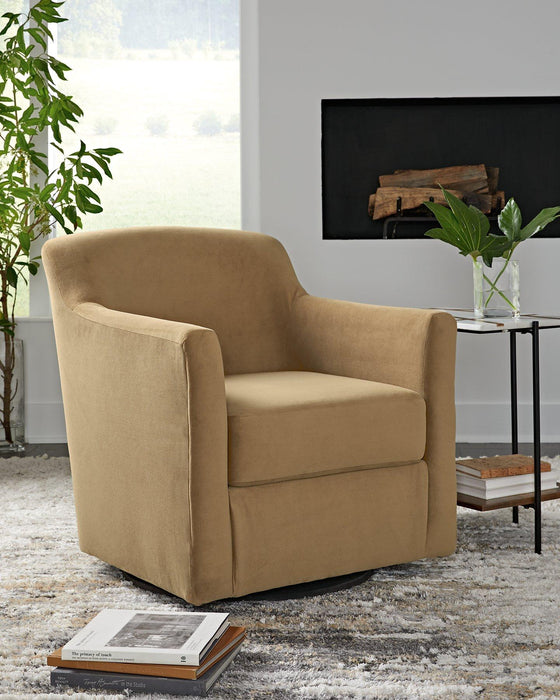 Bradney Honey Swivel Accent Chair