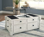 Havalance - Lift Top Cocktail Table With Storage Drawers - One Stop Furniture