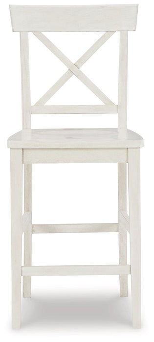 Stuven White Counter Height Bar Stool (Set of 2)