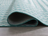 Atlow Aqua/Ivory 7'10" x 9'10" Rug - One Stop Furniture