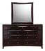 Phoenix Transitional Deep Cappuccino Dresser - One Stop Furniture