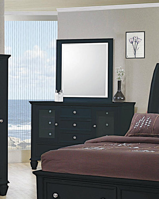 Sandy Beach Black 11 Drawer Dresser