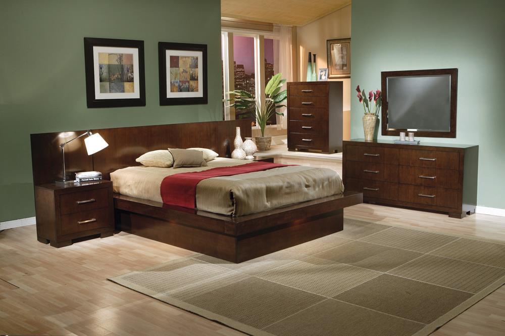 Jessica Dark Cappuccino California King Platform Bed