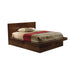 Jessica Dark Cappuccino Queen Platform Bed - One Stop Furniture