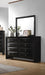 Briana Black Dresser Mirror - One Stop Furniture