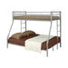Denley Metal Twin over Full Bunk Bed - One Stop Furniture