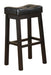 Transitional Black Upholstered Bar Stool - One Stop Furniture