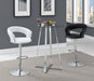 Rec Room Adjustable Bar Stool White - One Stop Furniture