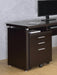 Skylar Contemporary Cappuccino Three Drawer File Cabinet - One Stop Furniture
