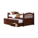 Coastal Chestnut Twin Daybed - One Stop Furniture