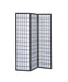 Transitional Three Panel Black Folding Screen - One Stop Furniture