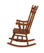 Traditional Medium Brown Rocking Chair - One Stop Furniture