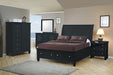 Sandy Beach Black Door Dresser With Concealed Storage - One Stop Furniture