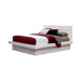 Jessica Contemporary White Eastern Kind Bed - One Stop Furniture