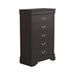 Louis Philippe Five Drawer Chest - One Stop Furniture