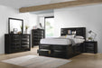 Briana Transitional Black Queen Bed - One Stop Furniture