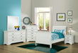 Louis Philippe Traditional Youth White Twin Bed - One Stop Furniture