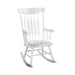 Traditional White Rocking Chair - One Stop Furniture