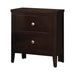 Carlton Cappuccino Two Drawer Nightstand - One Stop Furniture