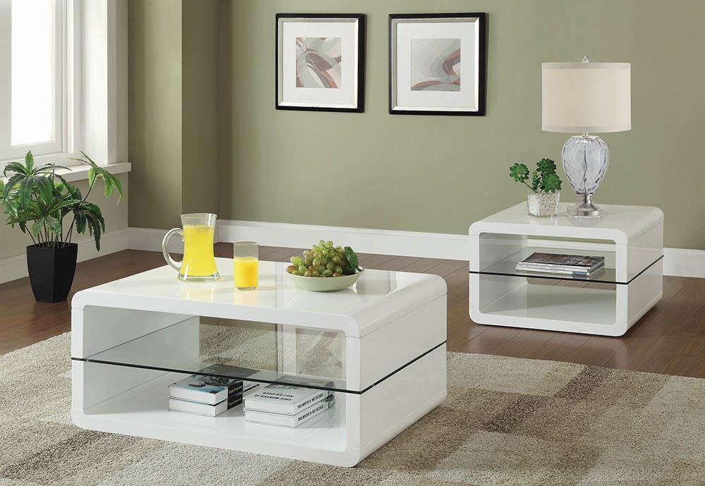 Modern White Coffee Table