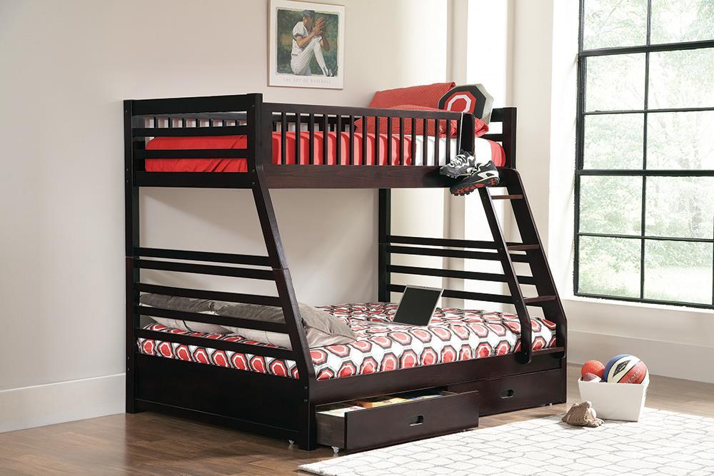 Ashton Cappuccino Twin over Full Bunk Bed