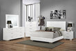 Felicity Glossy White Dresser Mirror - One Stop Furniture