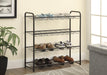 Transitional Black Shoe Rack - One Stop Furniture
