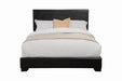 Conner Casual Black Upholstered Twin Bed - One Stop Furniture