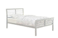 Cooper Contemporary Silver Metal Twin Bed - One Stop Furniture