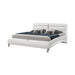 Felicity Contemporary White Upholstered Queen Bed - One Stop Furniture