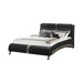 Havering Contemporary Black and White Upholstered California King Bed - One Stop Furniture