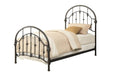 Maywood Transitional Black Metal Twin Bed - One Stop Furniture