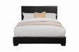 Conner Casual Black Upholstered Eastern King Bed - One Stop Furniture