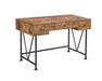 Barritt Industrial Antique Nutmeg Writing Desk - One Stop Furniture