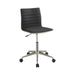 Modern Black and Chrome Home Office Chair - One Stop Furniture