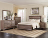 Kauffman Transitional Washed Taupe California King Bed - One Stop Furniture