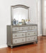 Bling Game Dresser Mirror With Arched Top - One Stop Furniture