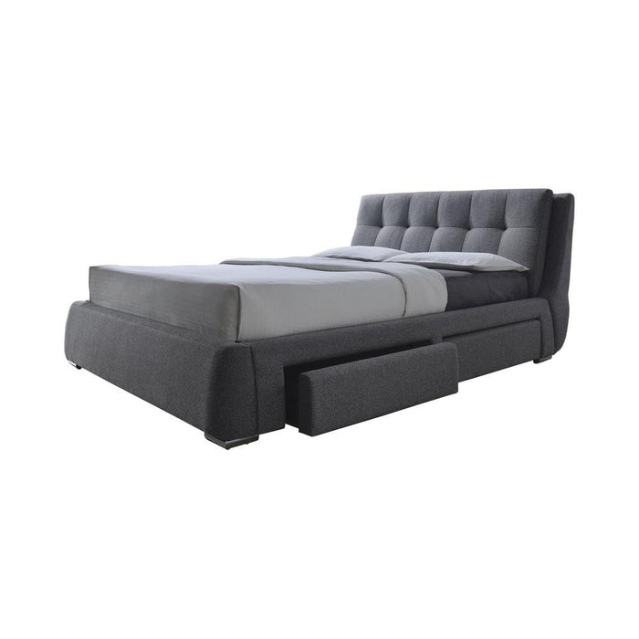 Fenbrook Transitional Grey Eastern King Bed