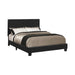 Mauve Upholstered Platform Black Full Bed - One Stop Furniture