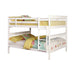 Chapman Traditional White Full over Full Bunk Bed - One Stop Furniture