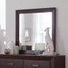 Fenbrook Dark Cocoa Rectangular Dresser Mirror - One Stop Furniture