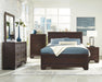 Fenbrook Transitional Dark Cocoa Queen Bed - One Stop Furniture