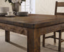 Coleman Rustic Golden Brown Dining Table - One Stop Furniture